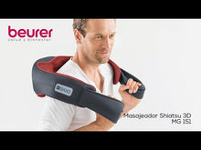 Cargar y reproducir el video en el visor de la galería, Masajeador Cervical Hombros Lumbar Shiatsu 3D Beurer MG 151