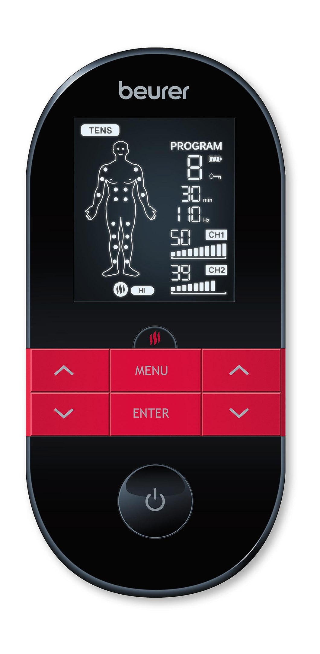 Electroestimulador Digital Ems/tens Con Calor Beurer Em 59