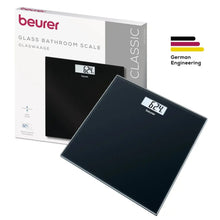 Cargar imagen en el visor de la galería, Balanza De Vidrio Para Baño Plateada Beurer Gs 10 Negra
