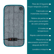Cargar imagen en el visor de la galería, Almohadilla Eléctrica Térmica Relajante Beurer Hk 145 Gris Gris Oscuro
