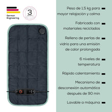 Cargar imagen en el visor de la galería, Almohadilla Eléctrica Térmica Relajante Beurer Hk 145 Gris Gris Oscuro
