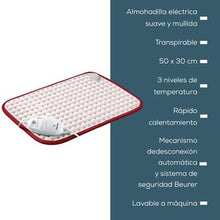 Cargar imagen en el visor de la galería, Almohadilla Eléctrica C/ Superficie Extramullida Hk Comfort Color Rojo
